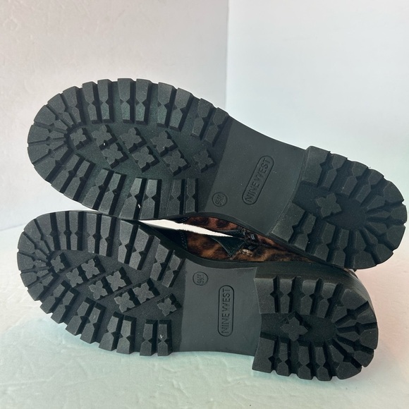 Nine West NWT “Arriablack” Leopard And Black Boots - Picture 6 of 9